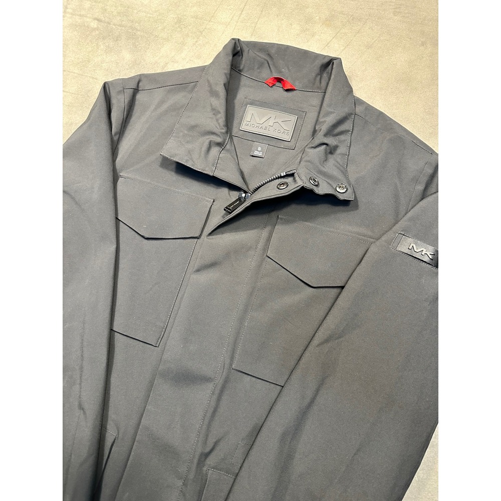 Michael Kors Mens Travel Engineered Black‎ Jacket Size S Water Wind Proof
